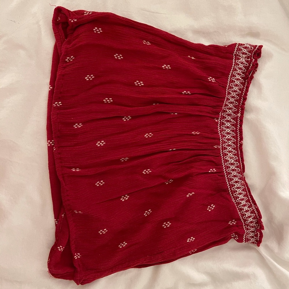 Red Tube Top Size Small